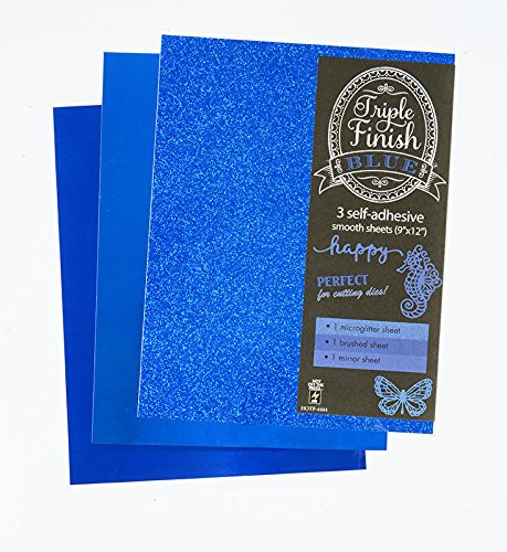 HOTP Triple Finish BLUE- 3 Self-Adhesive Sheets 4444