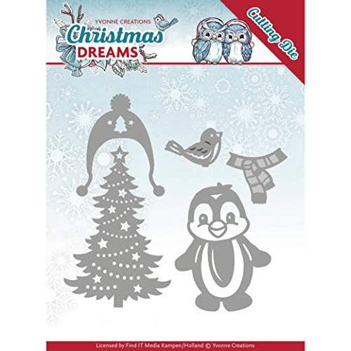 Yvonne Creations Christmas Dreams Christmas Penguin Die Set