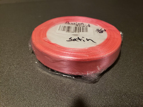25 yd Satin Ribbon 5/8" Passion Fruit  25-yards RN0004-5
