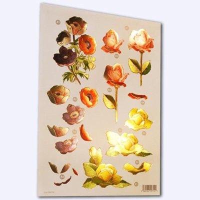 Craft UK - Roses And Anenomes -Metalic