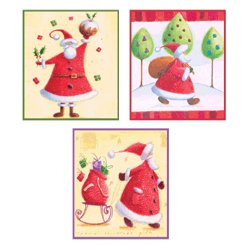 Craft Uk Creative Christmas Window Decoupage -Santa