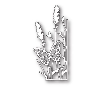 Memory Box Large Lavender Butterfly Right Corner Craft Die 99685