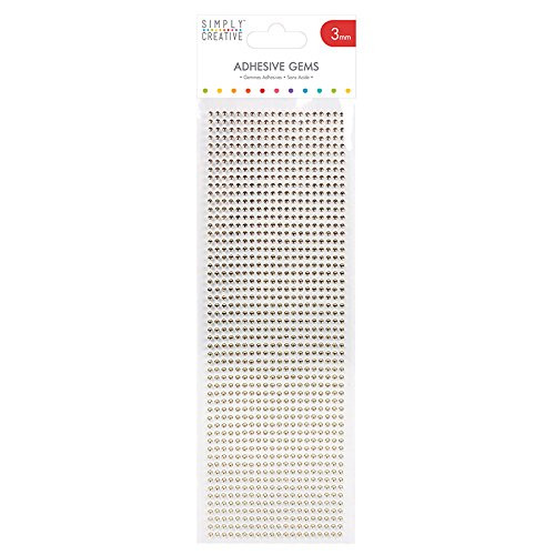 Trimcraft Gold - Simply Creative Gems 3mm, 1,080/Pkg