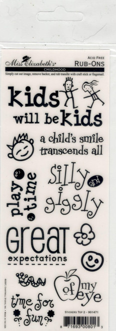 Miss Elizabeth's Rub-Ons - Kids