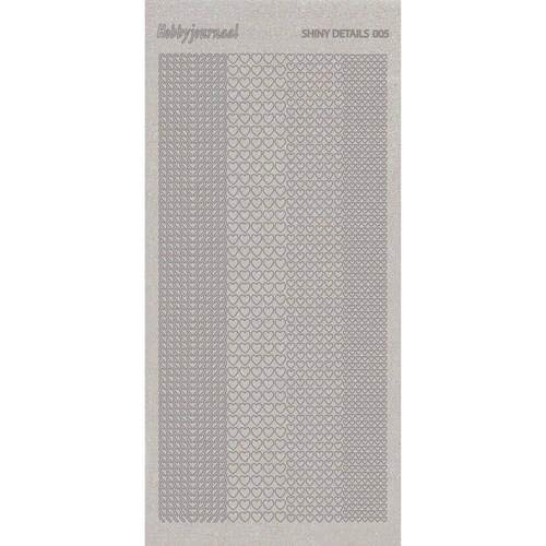 Find it Trading Shiny Details- Hearts -Silver Transparent