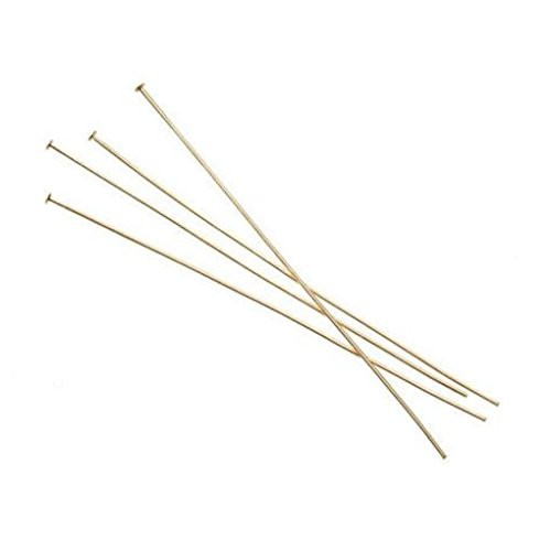 Darice Head Pins 3' Gold Plated Brass 14Pc 1920-98