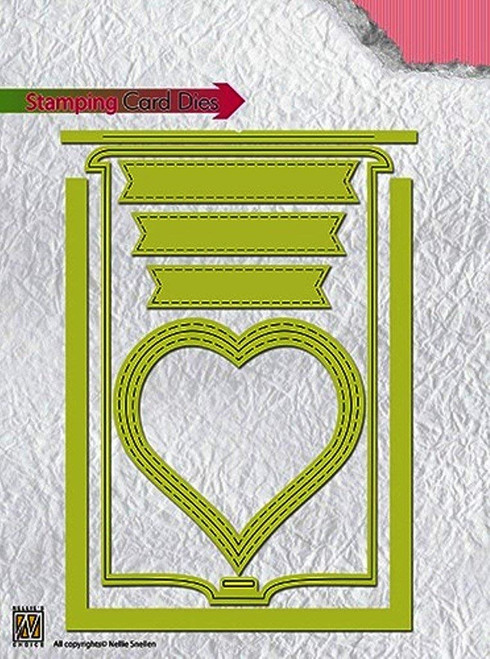 Nellie Snellen STCD001 Special Card for' Stamping Card This Heart 105x148 mm