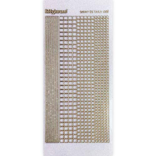 Shiny Details- Square-Gold Transparent