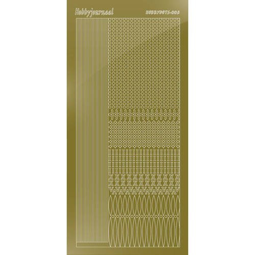 Find It Trading Hobbydots sticker - Mirror - Gold STYLE 3   STDM037