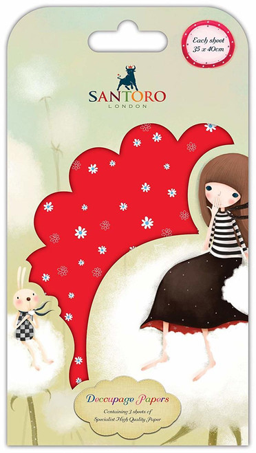 Santoro Kori Kumi Decoupage Paper (3 Pc) SKKDECP003