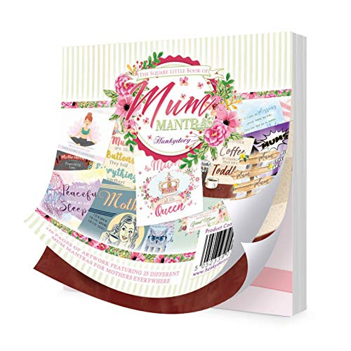 Hunkydory Square Little Book of Mum Mantras- 150 Pages 5x5-inches LBSQ122