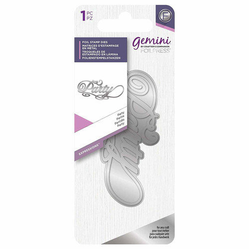 Gemini - Foil Stamp N Cut Dies - Expressions- Party