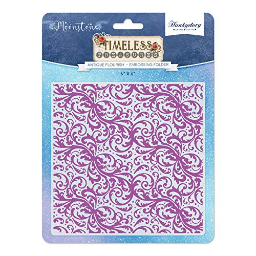 Hunkydory Moonstone Embossing Folder- Timeless Treasures- Antique Flourish MSTONE709