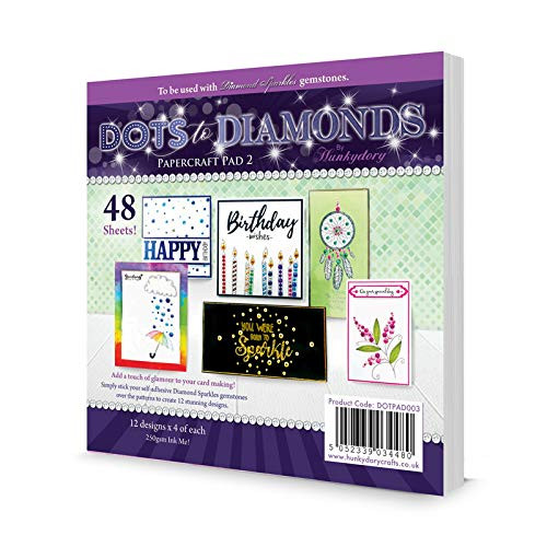Hunkydory Dots to Diamonds 48 pc Paper Craft Pad DOTPAD003