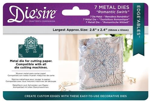 Crafters Companion Die'sire Edge'ables - Romantic Swirls