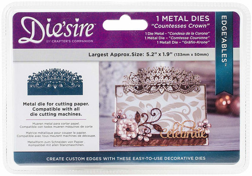 Crafter's Companion Die'Sire DS-EDG-CCROWN Thin Metal Die Silver