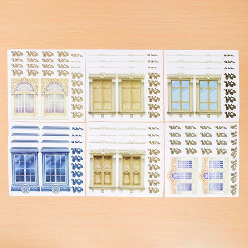 Tattered Lace Box Window Paper Pack -- Preprinted Papers Match Box WIndow Dies Sold Separately