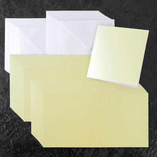 Core Collection6x6 Cards & Envelopes Ivory Pearl 30-pk