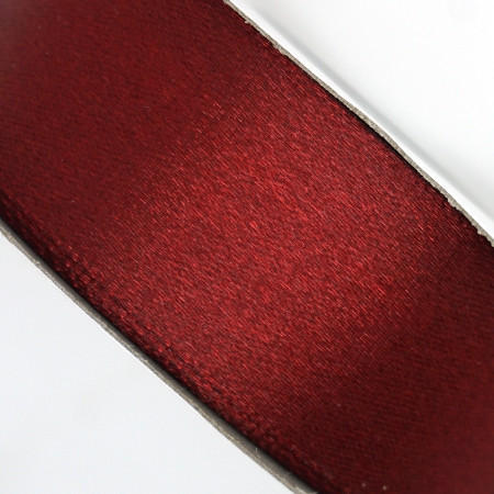 25 yd 3/4 in Satin Ribbon- Burgundy