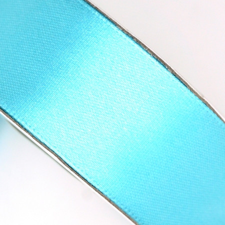 25 yd 3/4 in Satin Ribbon- Aqua