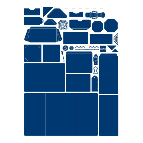 Tattered Lace Lock and Key Wallet Die, N Applicable