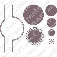 Tattered Lace Duo Dies Flip Swing Reveal Circle Die Set 456198