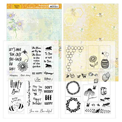 Find It Trading Buzzing Bees Printed Mica Sheets A4 Pack JAMC1001