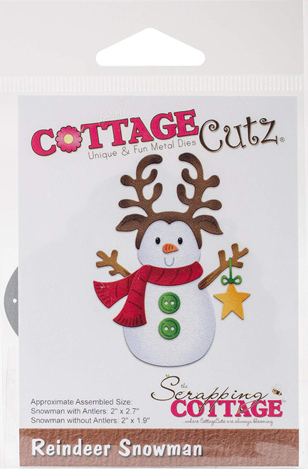 CottageCutz Reindeer Snowman Die-Cut