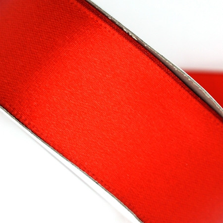 25 yd 3/4 in Satin Ribbon- Red