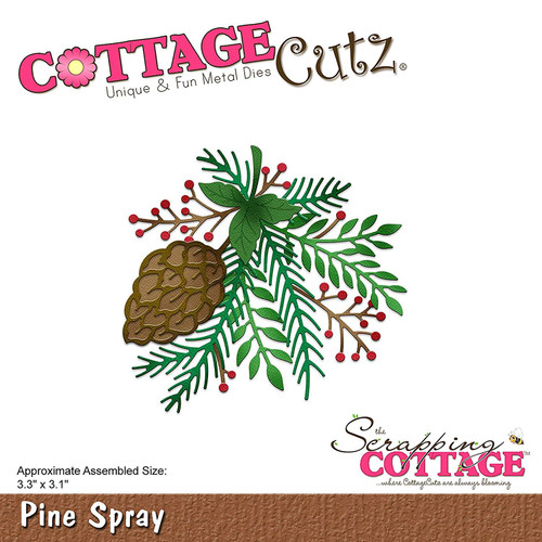 CottageCutz Pine Spray 3.3'X3.1' Die