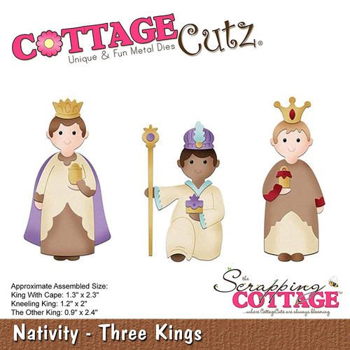 CottageCutz Dies-Three Kings .9' To 2.4', CC345, by CottageCutz, One (1)