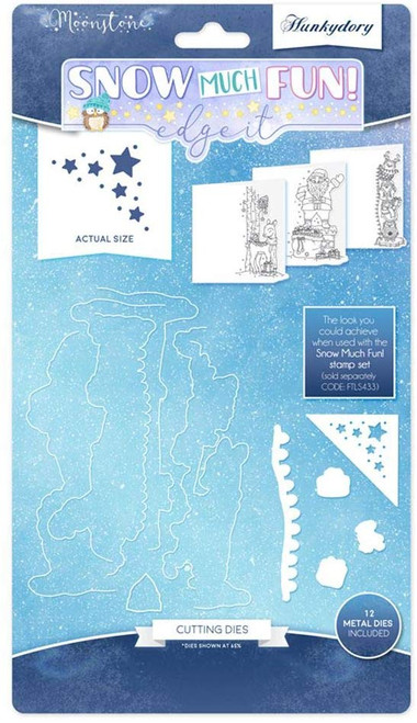 Hunkydory Moonstone Die Collection - Snow Much Fun- Edge It MSTONE112