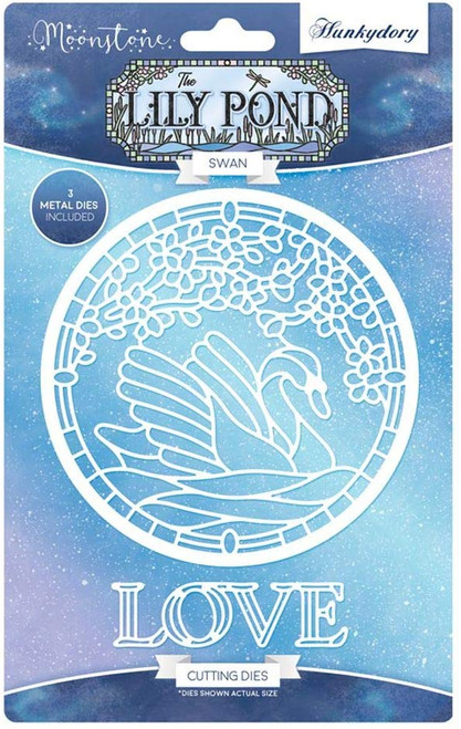 Hunkydory Moonstone Cutting Dies- Lily Pond Swan MSTONE101