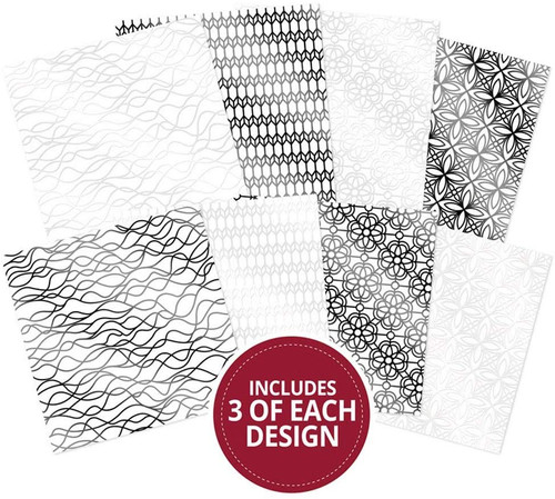 Hunkydory The Lily Pond 8 x 8 Foiled Card Selection FCP108