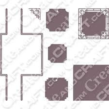 Tattered Lace Duo Dies Flip Swing Reveal Square Die Set 456199