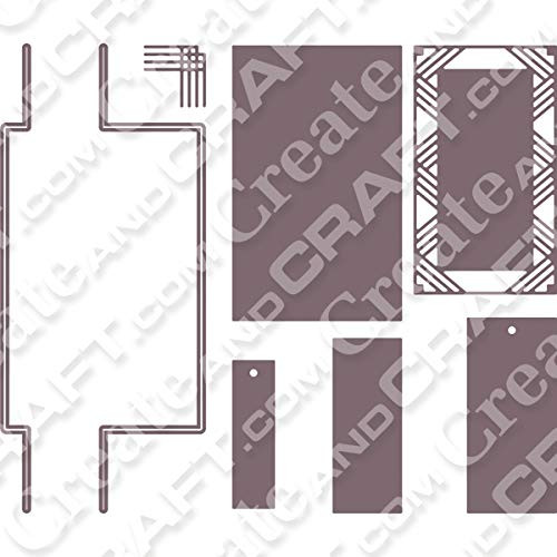 Tattered Lace Duo Dies Flip Swing Reveal Rectangle Die Set 456206