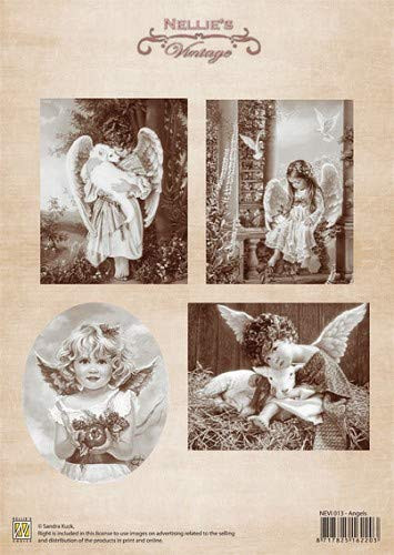 Nellie's Vintage Prints- Angels NEVI013