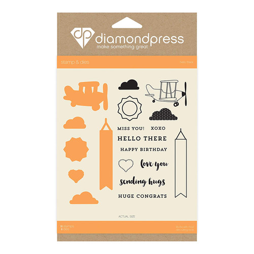 Diamond Press Stamp & Dies Hello There DP1231