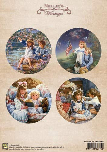 Nellie's Vintage Prints- My Little Brother NEVI022