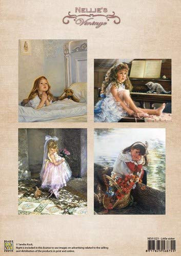 Nellie's Vintage Prints- Little Sister NEVI023
