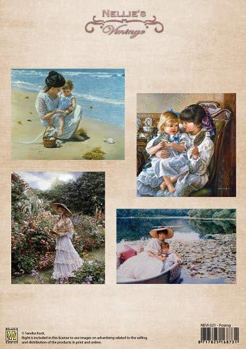 Nellie's Vintage Prints- Posing NEVI021