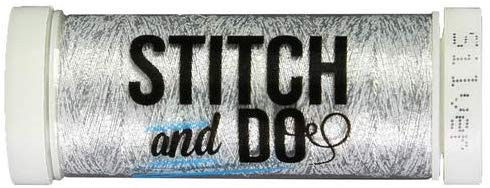 Stitch and Do Embroidery Thread 200 m Roll- Silver SDHDM08