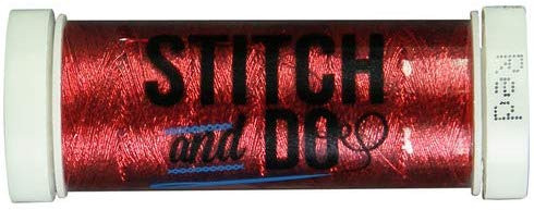 Stitch and Do Embroidery Thread 200 m Roll- Red SDHDM04