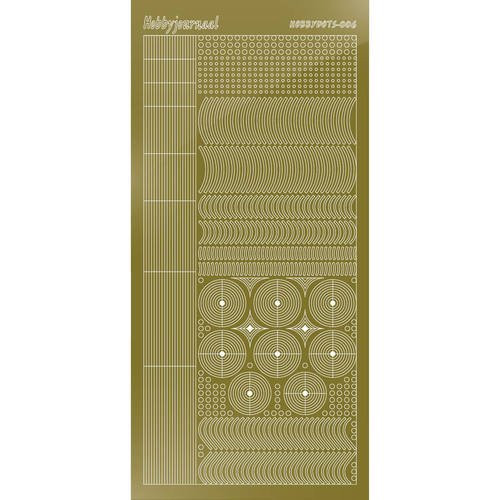 Find It Trading Hobbydots sticker - Mirror - Gold - STYLE 6  STDM067