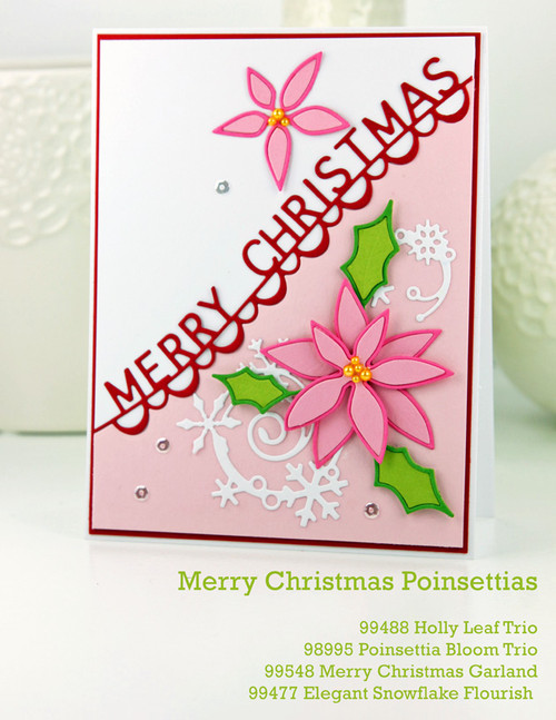 Memory Box Poinsettia Bloom Trio Dies  98995