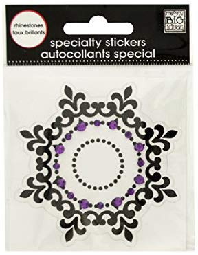 Me & My Big Ideas - B&W Black Icons- Black Icon Rhinestone Specialty Sticker