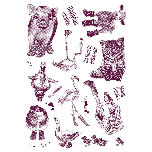 Bree Merryn- Cuties in Booties A4 Stamp Set- 18 stamps