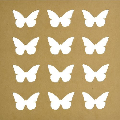 Kaisercraft SB2171 Beyond The Page MDF Butterflies Silhouette Wall Art Frame, 12 by 12-Inch by Kaisercraft