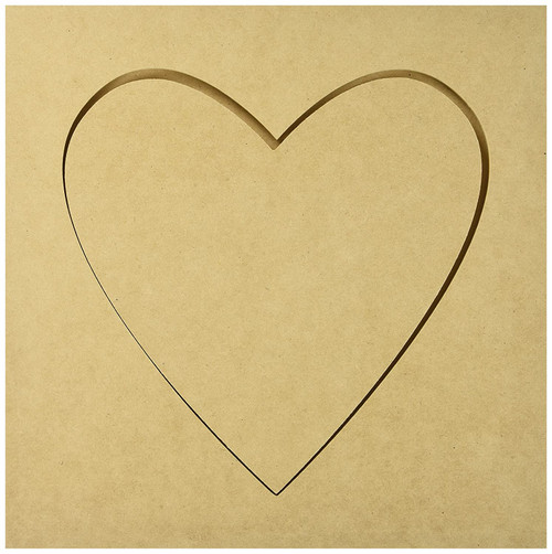 Kaisercraft SB2168 Beyond The Page MDF Heart Silhouette Wall Art Frame, 12 by 12-Inch