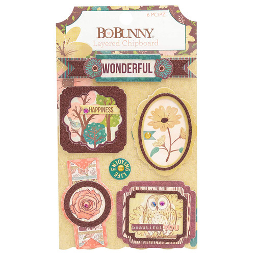 Bo Bunny - Layered Chipboard Stickers 7310365